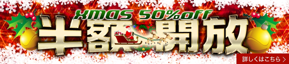 クリスマス半額開放